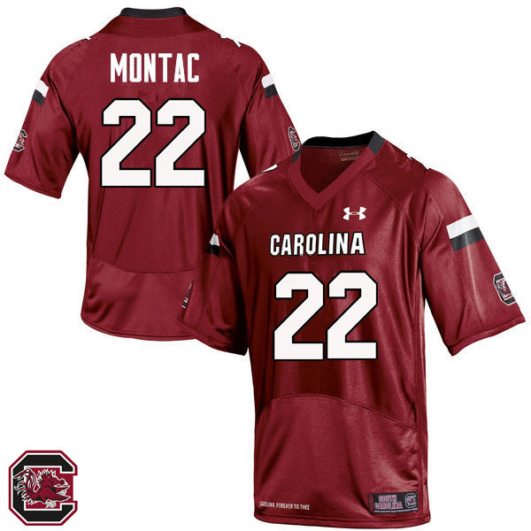 Men South Carolina Gamecocks #22 Steven Montac College Football Jerseys Sale-Red